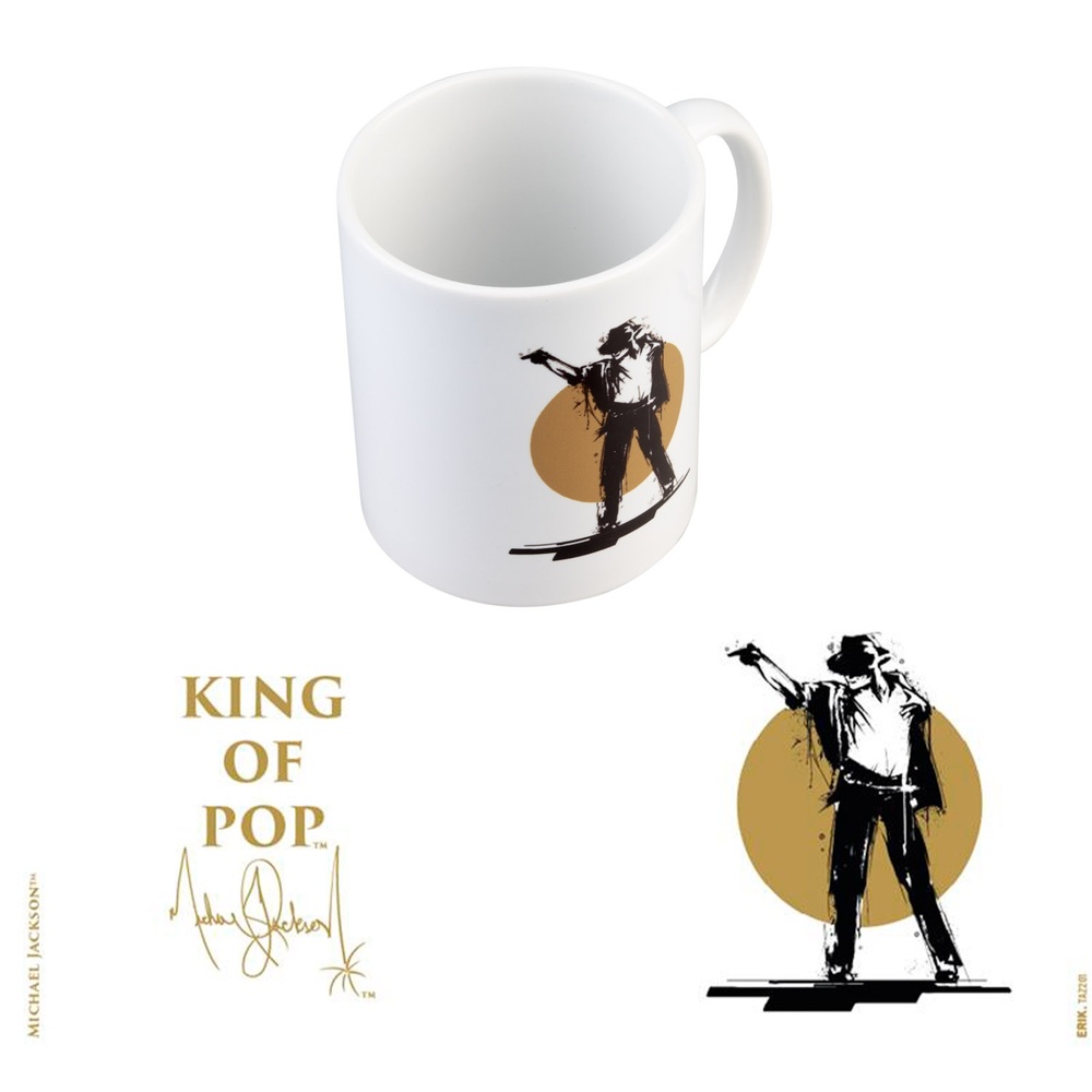 Grupo Erik Michael Jackson - King Of Pop White Tasse - Mehrfarben